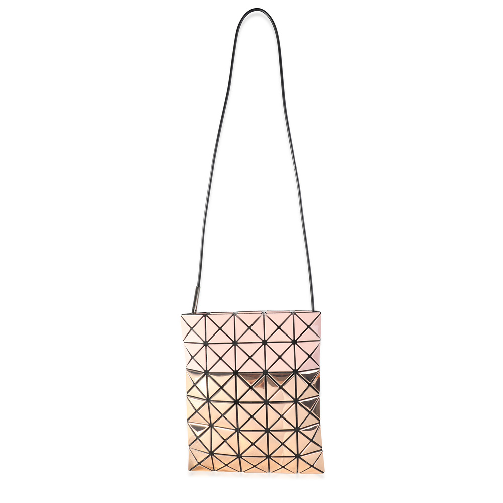 Bao Bao Issey Miyake Pink & Rose Gold Vinyl Prism Mini Pochette Matte - Picture 2 of 7